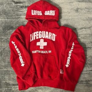 Life guard red sweatshirt